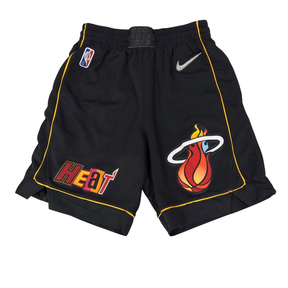 Nike Miami Heat NBA 75 Men's Size Small Mashup City Edition 8" Shorts DB4140-010